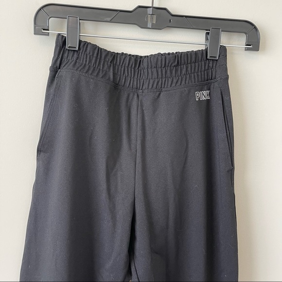 PINK Victoria’s Secret Black High Waisted Jogger Pants Size XS - Picture 4 of 16